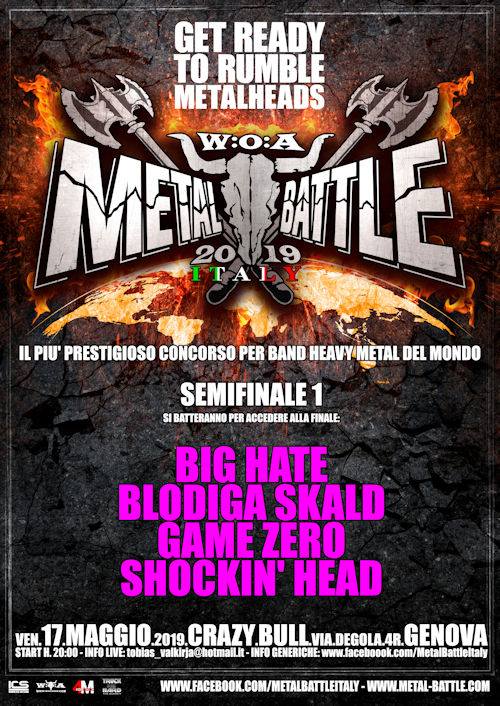 GAME ZERO WACKEN METAL BATTLE ITALY 2019 - 1st semifinal